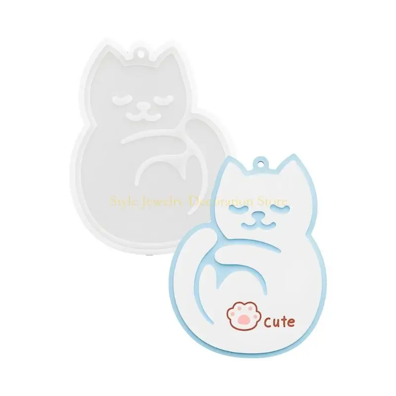 D46E Sleepy Kitten Resin Keychain Mould for Handmade Jewelry Crafting With Smooth Texture and Easy Release
D46E Sleepy Kitten Resin Keychain Mould for Handmade Jewelry Crafting With Smooth Texture and Easy Release