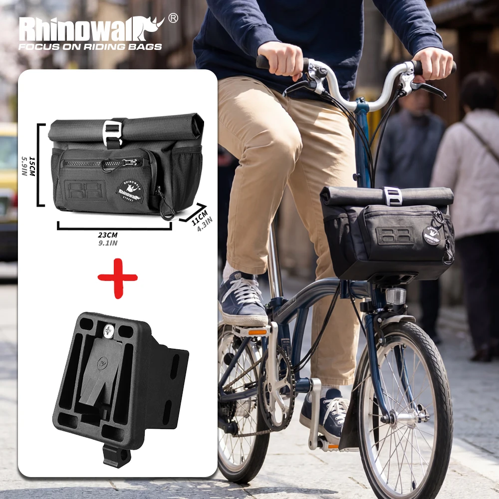 Rhinowalk Folding Bike Bag Set 4L Urban Handlebar Pack with Front Carrier Quick Release Bicycle Cycling Front Storage Luggage
Rhinowalk Folding Bike Bag Set 4L Urban Handlebar Pack with Front Carrier Quick Release Bicycle Cycling Front Storage Luggage
