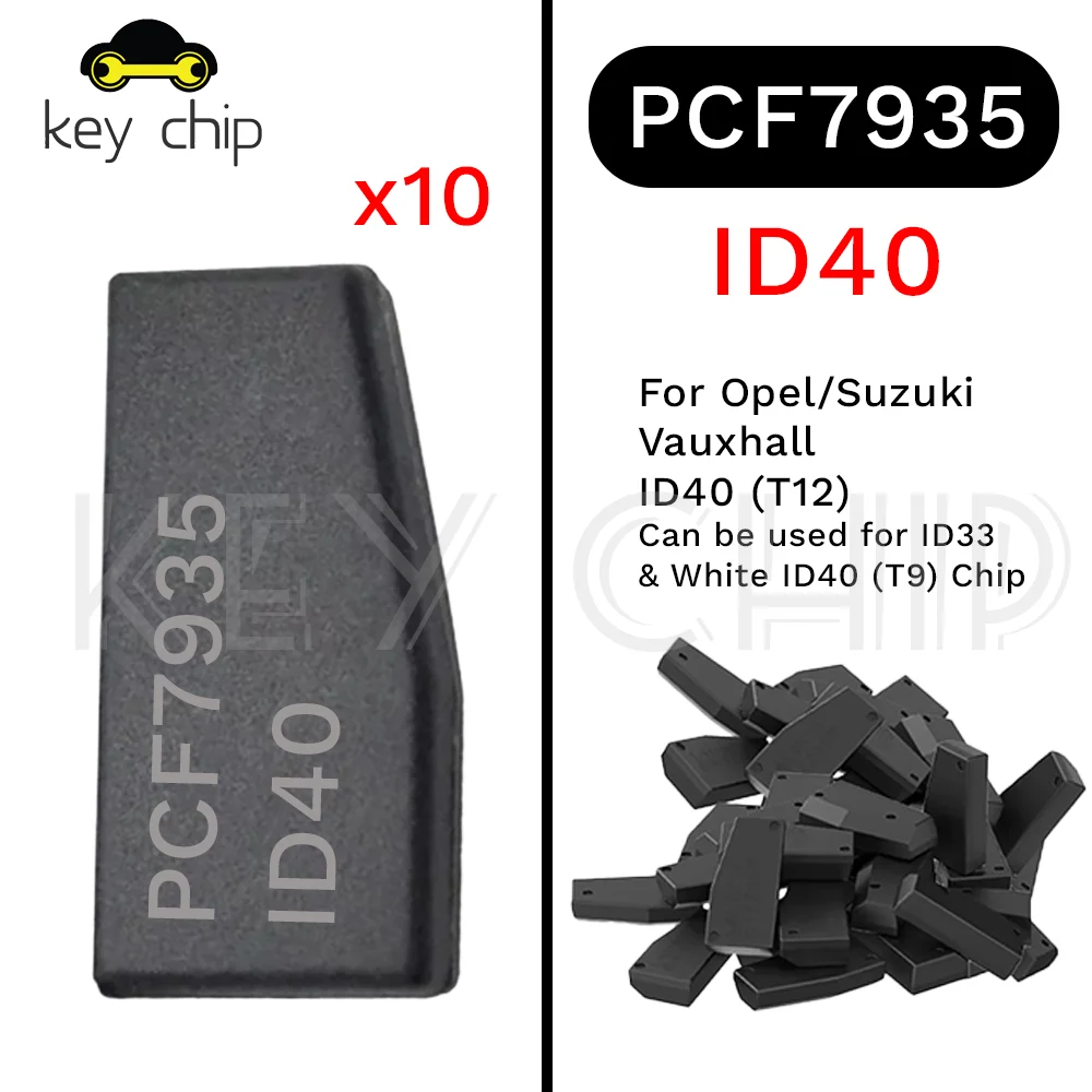Чип PCF7935/ID40 для Opel/Suzuki/Vauxhall ID40 (T12) 33/40/41/42/44/45/4W/4M
Чип PCF7935/ID40 для Opel/Suzuki/Vauxhall ID40 (T12) 33/40/41/42/44/45/4W/4M