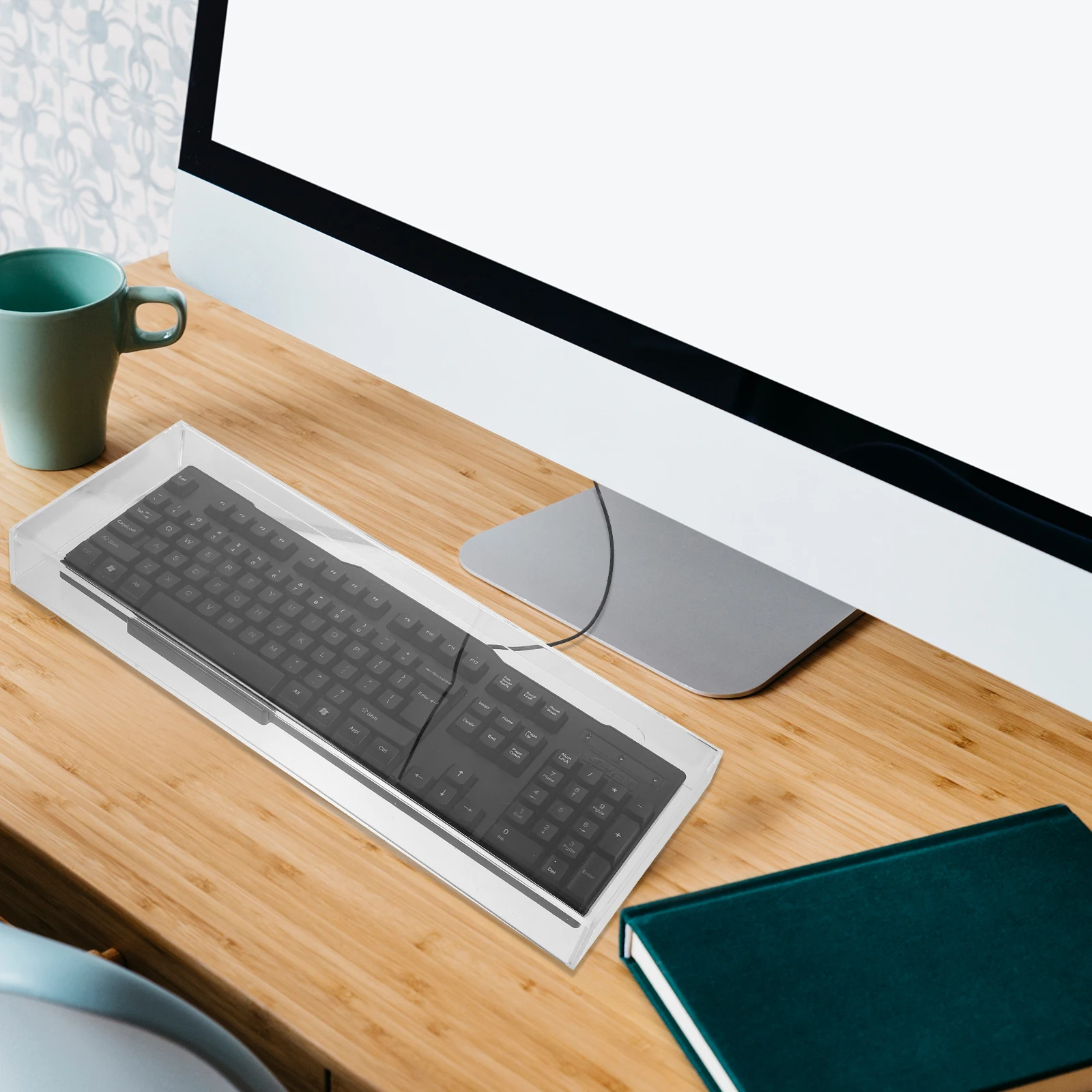 Acrylic Keyboard Dust Cover 475x175x48mm Transparent Protective Case Water-proof Anti-dust Desktop Keyboard Cover Cases
Acrylic Keyboard Dust Cover 475x175x48mm Transparent Protective Case Water-proof Anti-dust Desktop Keyboard Cover Cases
