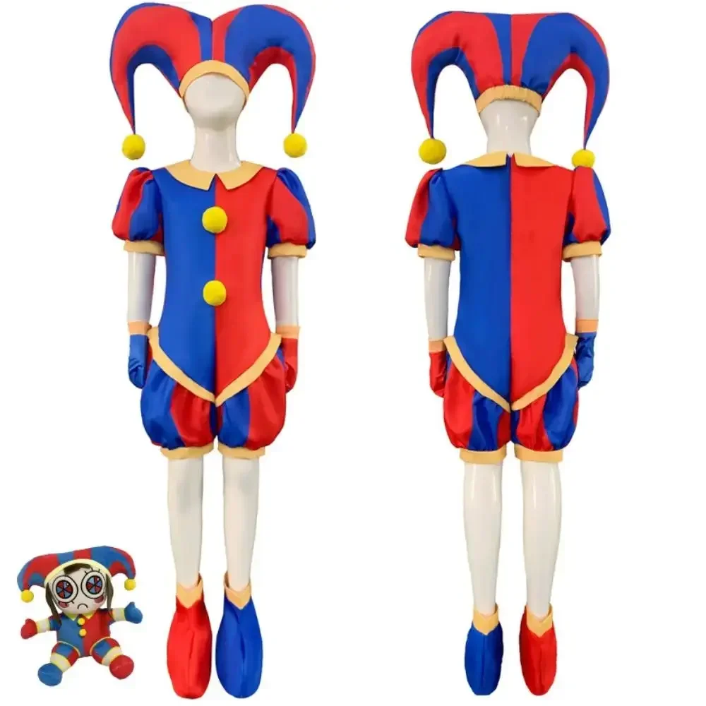 2026 The Amazing Digital Circus Clowns Cosplay Costume Kids Adult Halloween Bodysuit Cosplay Suit Height Pomni Doll Soft Toy
2026 The Amazing Digital Circus Clowns Cosplay Costume Kids Adult Halloween Bodysuit Cosplay Suit Height Pomni Doll Soft Toy