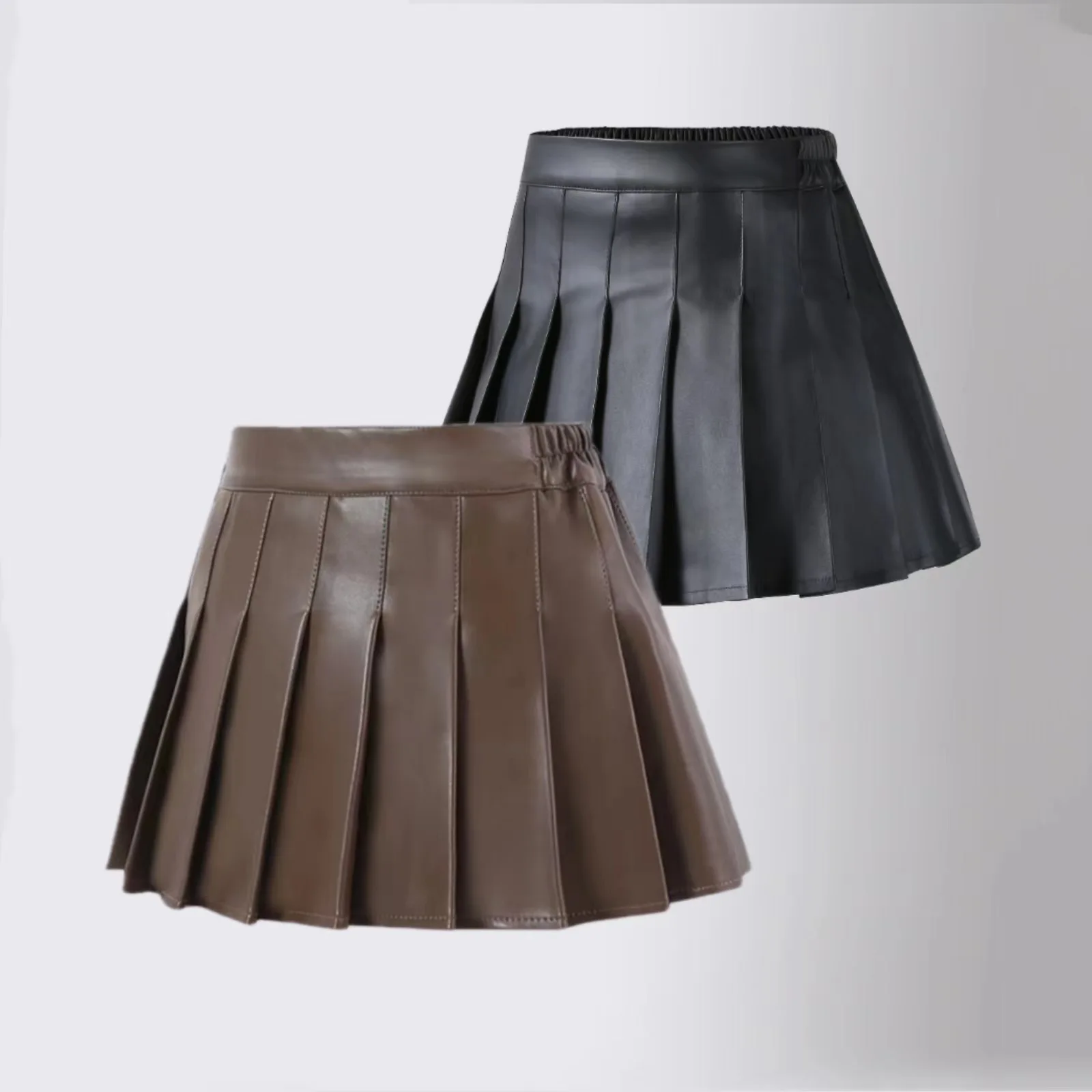 Girls Leather Skirt Autumn Winter Fashion All-match Slim High Waist A-Line School Skirt Black Casual Children Group Dance Tutu
Girls Leather Skirt Autumn Winter Fashion All-match Slim High Waist A-Line School Skirt Black Casual Children Group Dance Tutu