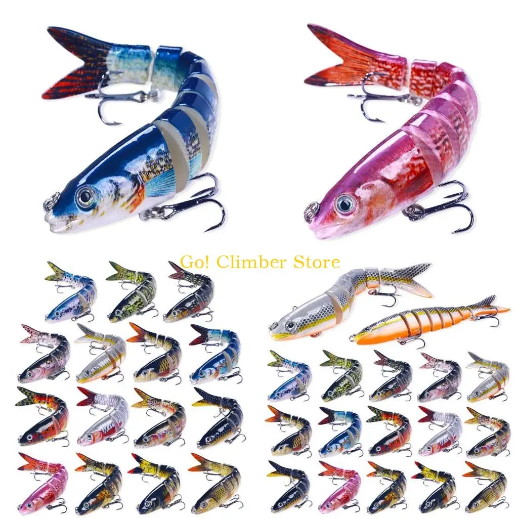 Q84C 5Pcs Fishing Swimbait Baits 3D Artificial Fishing Lures Saltwater Multiple Sections Baits Fishhooks Fish Lures
Q84C 5Pcs Fishing Swimbait Baits 3D Artificial Fishing Lures Saltwater Multiple Sections Baits Fishhooks Fish Lures
