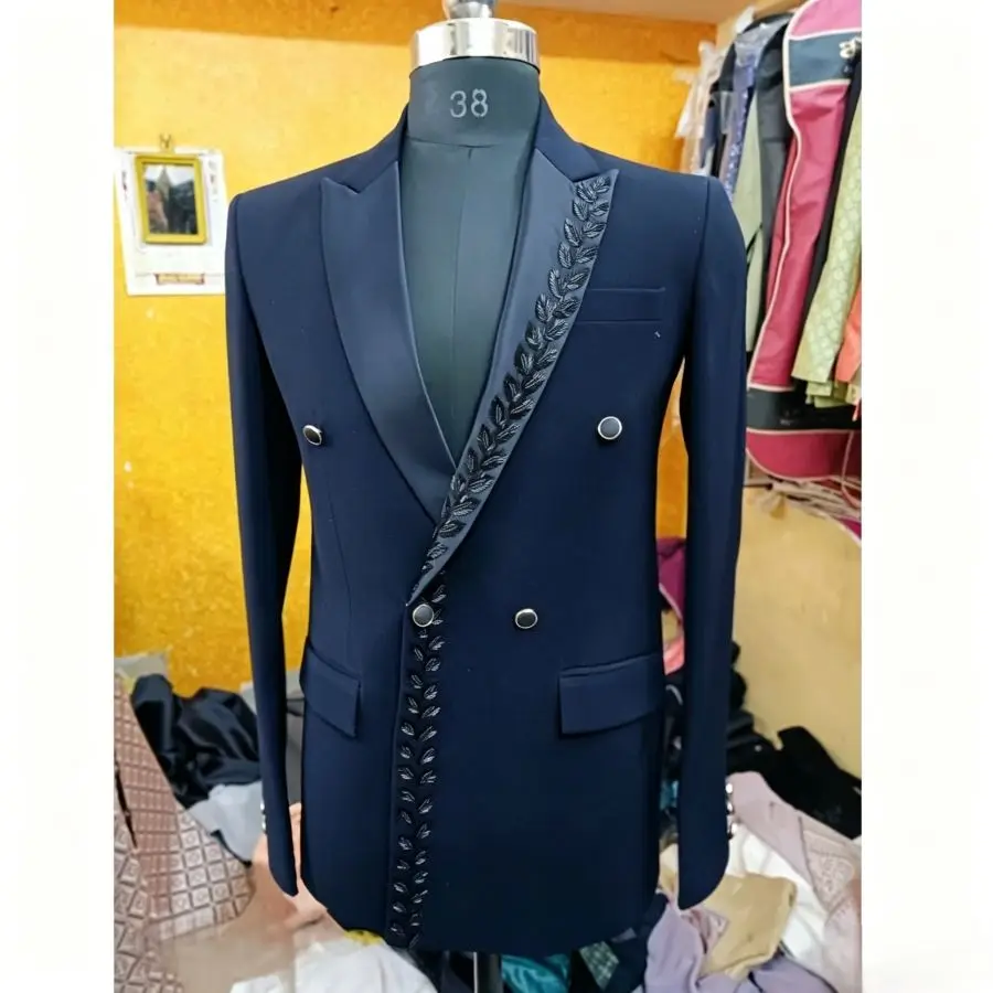 Luxury Beaded Double Breasted Wedding Suits for Men Groom Tuxedo Slim Fit Formal Prom Blazer Jacket with Pants 2 Pieces Set
Luxury Beaded Double Breasted Wedding Suits for Men Groom Tuxedo Slim Fit Formal Prom Blazer Jacket with Pants 2 Pieces Set