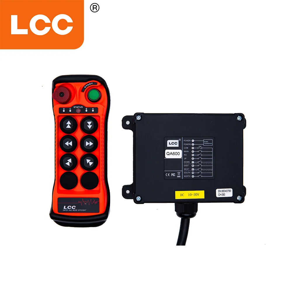 LCC QA600 Waterproof IP67 6 Buttons Wireless Radio Remote Control for Concrete Pump Truck
LCC QA600 Waterproof IP67 6 Buttons Wireless Radio Remote Control for Concrete Pump Truck