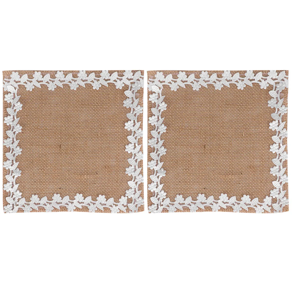 2Pcs Lace-Edge Placemat American Style Beige Eco-Friendly Vintage Butterfly Flower Pattern Cuisine Mat for Restaurant Wedding
2Pcs Lace-Edge Placemat American Style Beige Eco-Friendly Vintage Butterfly Flower Pattern Cuisine Mat for Restaurant Wedding