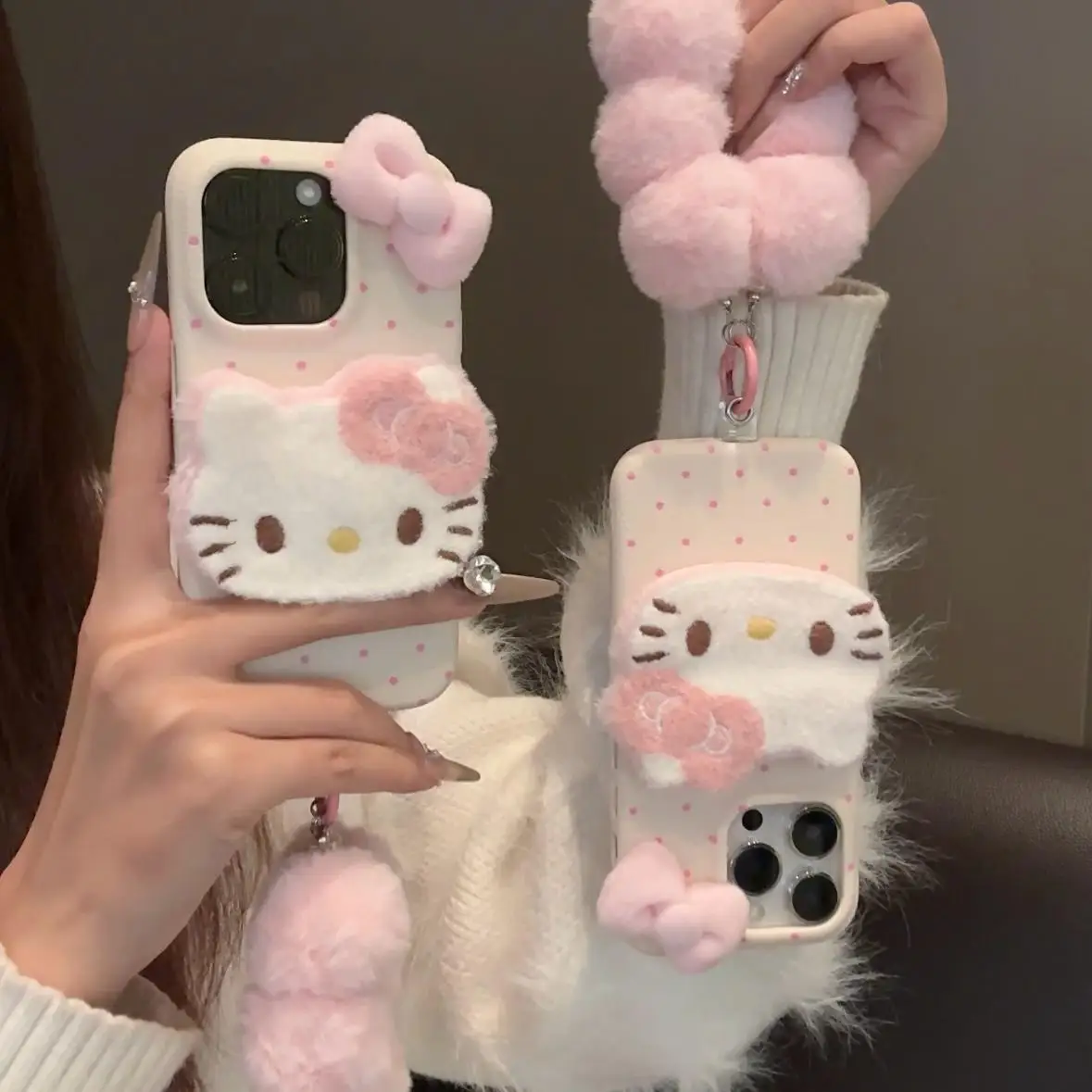 Plush 3D Hello Kitty Phone Case with Lanyard for iPhone 16 Pro Max iPhone 15 Pro 14 13 12 11 Cartoon Phone Cover
Plush 3D Hello Kitty Phone Case with Lanyard for iPhone 16 Pro Max iPhone 15 Pro 14 13 12 11 Cartoon Phone Cover