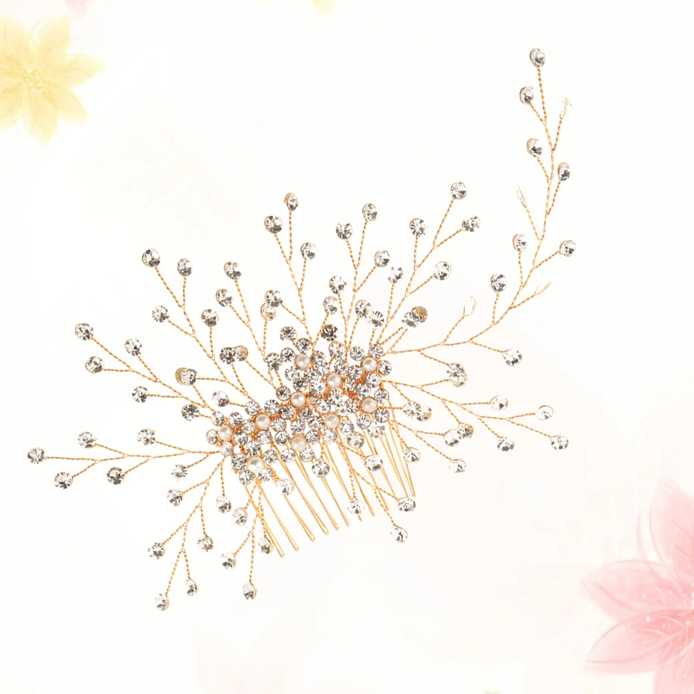 Diamond Hair Comb Pearl Rhinestone Wedding Accessories Bridal Headdress Bride Insert Headpiece Beautiful Plating Color Updo
Diamond Hair Comb Pearl Rhinestone Wedding Accessories Bridal Headdress Bride Insert Headpiece Beautiful Plating Color Updo