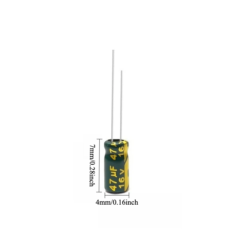 335pcs 16V 47uF Electrolytic Capacitor High Frequency Low ESR Long Life Green Gold 4x7mm for Power Supply
335pcs 16V 47uF Electrolytic Capacitor High Frequency Low ESR Long Life Green Gold 4x7mm for Power Supply