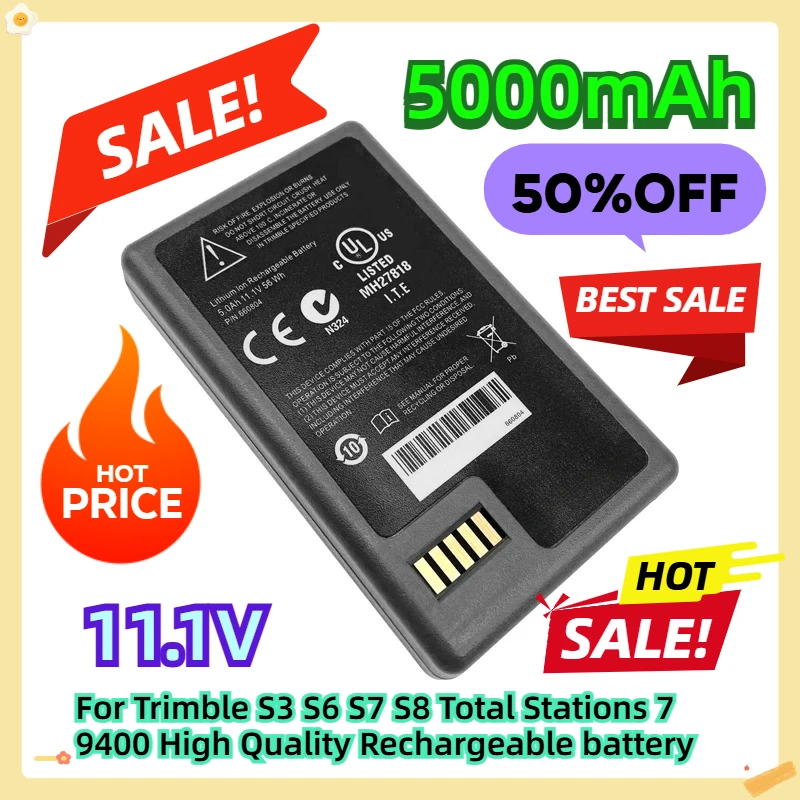 For Trimble S3 S6 S7 S8 Total Stations 79400 High Quality Rechargeable battery 5000mAh 11.1V
For Trimble S3 S6 S7 S8 Total Stations 79400 High Quality Rechargeable battery 5000mAh 11.1V