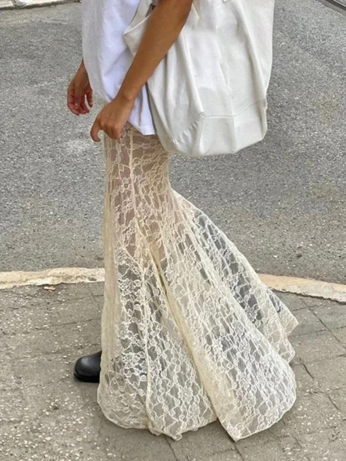 Pure Color Lace Half Length Skirt for Women Long Midi Skirt Elegant Feminine Style Versatile mid Waist Design Other Material
Pure Color Lace Half Length Skirt for Women Long Midi Skirt Elegant Feminine Style Versatile mid Waist Design Other Material