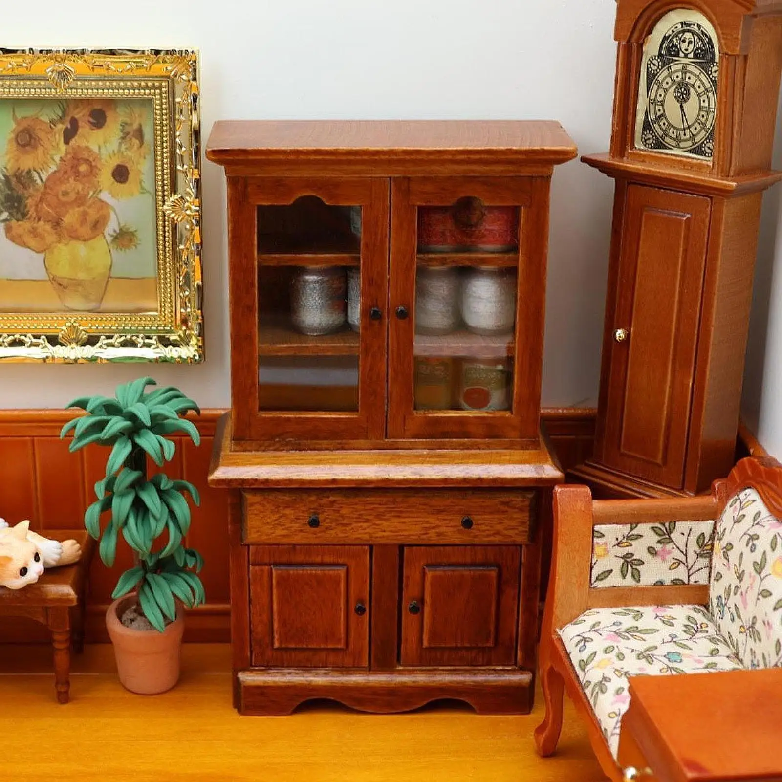 1/12 Dollhouse Bookcase Sturdy Simulated Landscape Dollhouse Storage Cabinet
1/12 Dollhouse Bookcase Sturdy Simulated Landscape Dollhouse Storage Cabinet