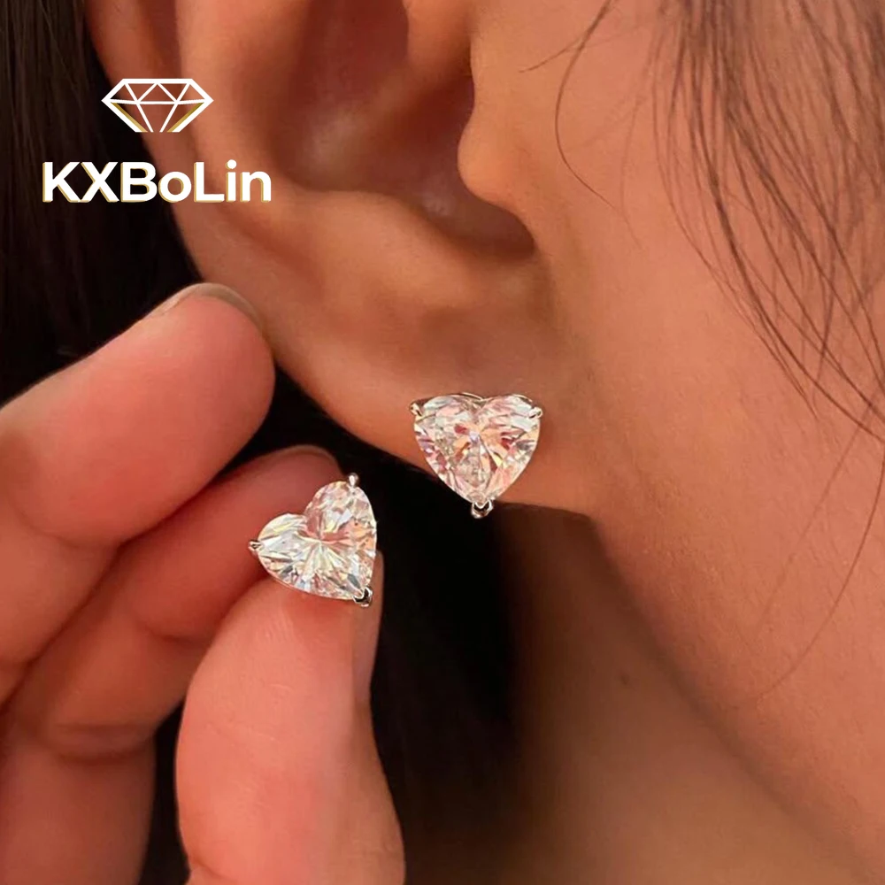 Certified 0.5-4carat Heart Cut Moissanite Stud Earring for Women Men Solitaire Lab Diamond Earring 925 Silver Studs Fine Jewelry
Certified 0.5-4carat Heart Cut Moissanite Stud Earring for Women Men Solitaire Lab Diamond Earring 925 Silver Studs Fine Jewelry