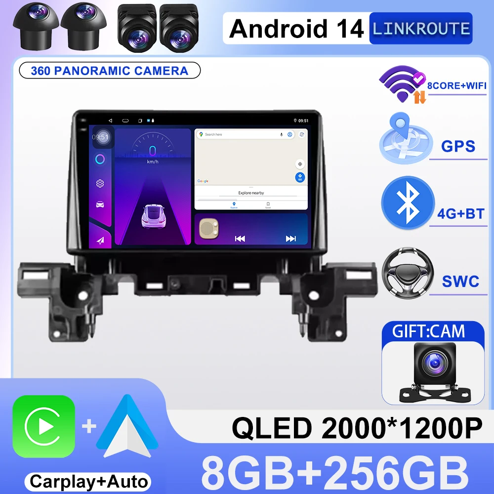 For Mazda CX-5 2 II KF 2017 2018 2019 2020 2021 2022 2023 Android14 Car Multimedia Player WIFI Carplay Radio Stereo GPS Navi DSP
For Mazda CX-5 2 II KF 2017 2018 2019 2020 2021 2022 2023 Android14 Car Multimedia Player WIFI Carplay Radio Stereo GPS Navi DSP