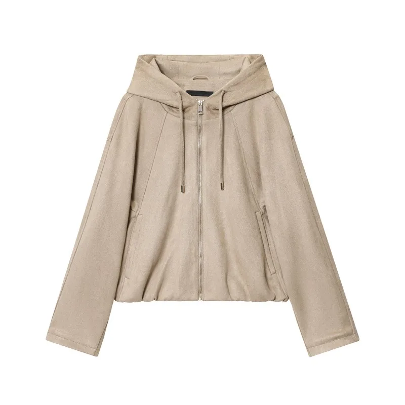 Женская модная замшевая куртка-пилот с капюшоном, 2025 г., повседневная верхняя одежда на молнии, пальто с длинными рукавами, осень-зима
Женская модная замшевая куртка-пилот с капюшоном, 2025 г., повседневная верхняя одежда на молнии, пальто с длинными рукавами, осень-зима