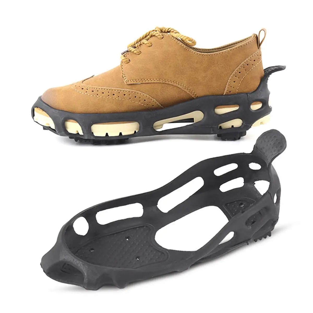 Portable Anti-slip Shoe Covers 24 Teeth Durable PP TPE Material Ice Snow Hiking Climbing Crampons Non Slip Running
Portable Anti-slip Shoe Covers 24 Teeth Durable PP TPE Material Ice Snow Hiking Climbing Crampons Non Slip Running