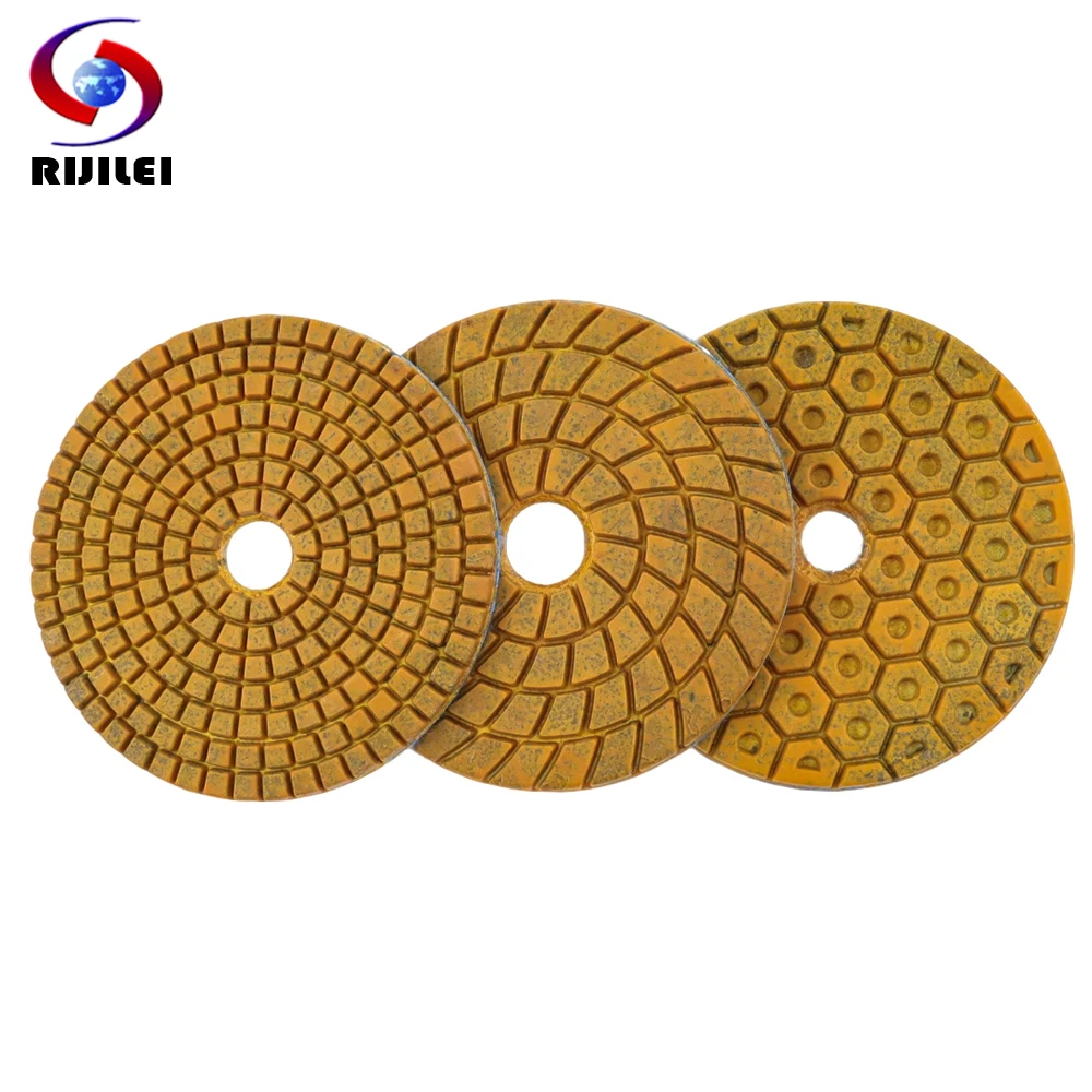 RIJILEI 4Inch Super Stone Polishing Pad 100mm Metal Bond Wet Polishing Pad for Marble Granite Stone Floor Fast Grinding
RIJILEI 4Inch Super Stone Polishing Pad 100mm Metal Bond Wet Polishing Pad for Marble Granite Stone Floor Fast Grinding