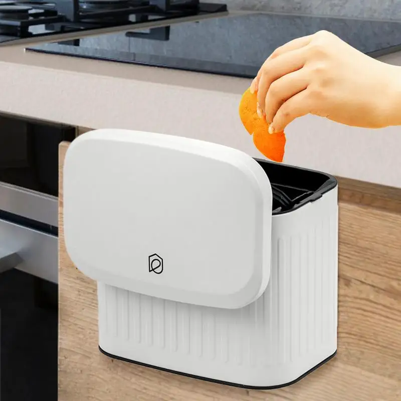 Small Bathroom Bin Hangable Kitchen Trash Can 4L Hang Cabinet Door Mounted Trash Can for Bathroom Bedroom and Kitchen
Small Bathroom Bin Hangable Kitchen Trash Can 4L Hang Cabinet Door Mounted Trash Can for Bathroom Bedroom and Kitchen