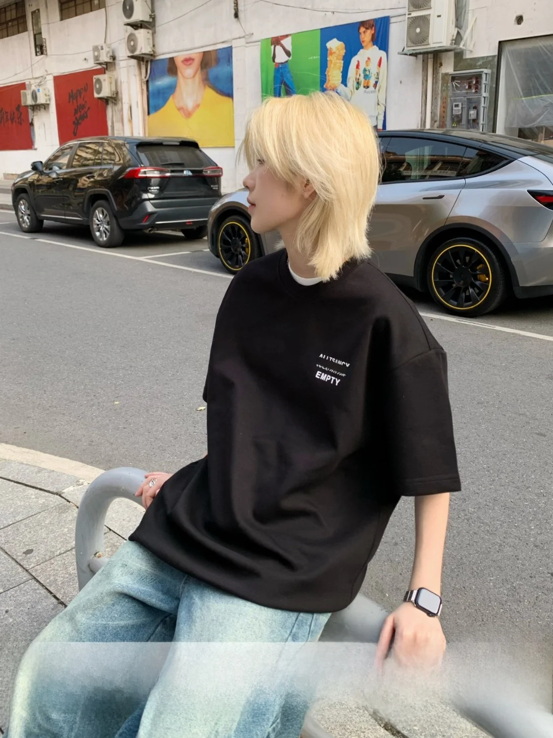 Street Style round Neck Short Sleeve T-Shirt Couple Print Casual Loose Fit Summer Polyester Cotton Spandex Blend Ja1 No Brand
Street Style round Neck Short Sleeve T-Shirt Couple Print Casual Loose Fit Summer Polyester Cotton Spandex Blend Ja1 No Brand