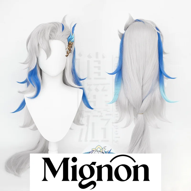 Genshin Impact Neuvillette Cosplay Wig Fluffy Top Water Dragon Halloween Gift
Genshin Impact Neuvillette Cosplay Wig Fluffy Top Water Dragon Halloween Gift