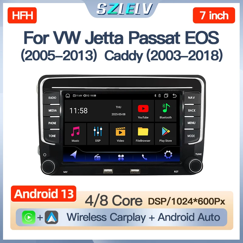 For VW Volkswagen Jetta Passat EOS Caddy Android 13 Car Radio Multimedia Player Carplay Auto GPS Autoradio Player 4G 2Din Wifi
For VW Volkswagen Jetta Passat EOS Caddy Android 13 Car Radio Multimedia Player Carplay Auto GPS Autoradio Player 4G 2Din Wifi