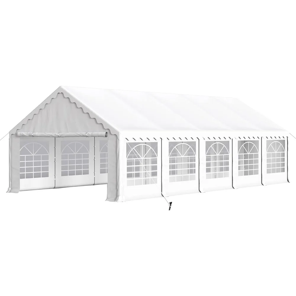 16x32 Outdoor Heavy Duty Party Tent, Large Party Canopy Wedding Event Tent with Removable Sidewalls & 4 Storage Bags for Patio
16x32 Outdoor Heavy Duty Party Tent, Large Party Canopy Wedding Event Tent with Removable Sidewalls & 4 Storage Bags for Patio