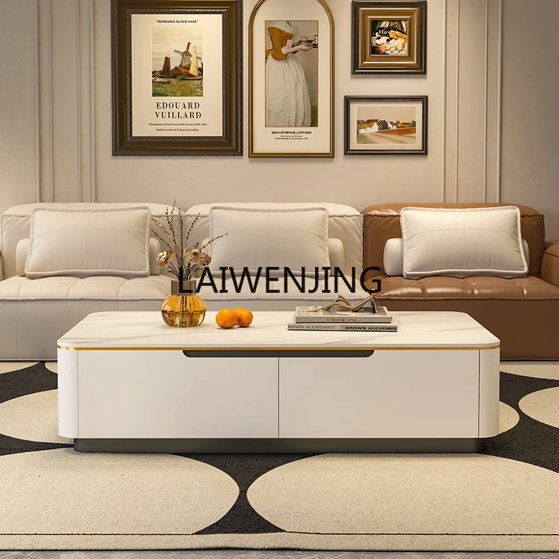 SGF rock slab rectangular coffee table light luxury TV cabinet combination modern and simple
SGF rock slab rectangular coffee table light luxury TV cabinet combination modern and simple