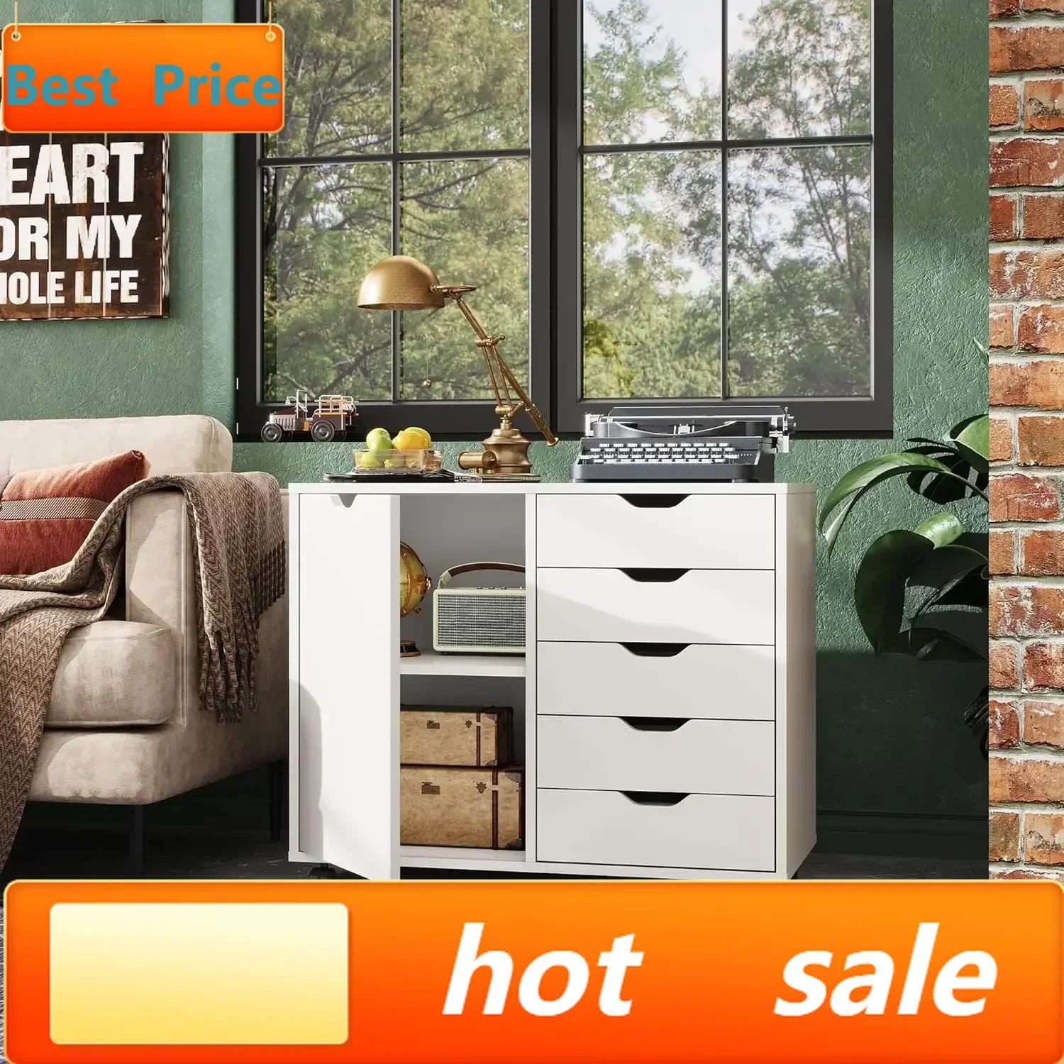 hot-sellingHot salesPremium 5-Drawer Wood Dresser Chest with Door, Mobile Storage Cabinet, Printer Stand for Home Office
hot-sellingHot salesPremium 5-Drawer Wood Dresser Chest with Door, Mobile Storage Cabinet, Printer Stand for Home Office
