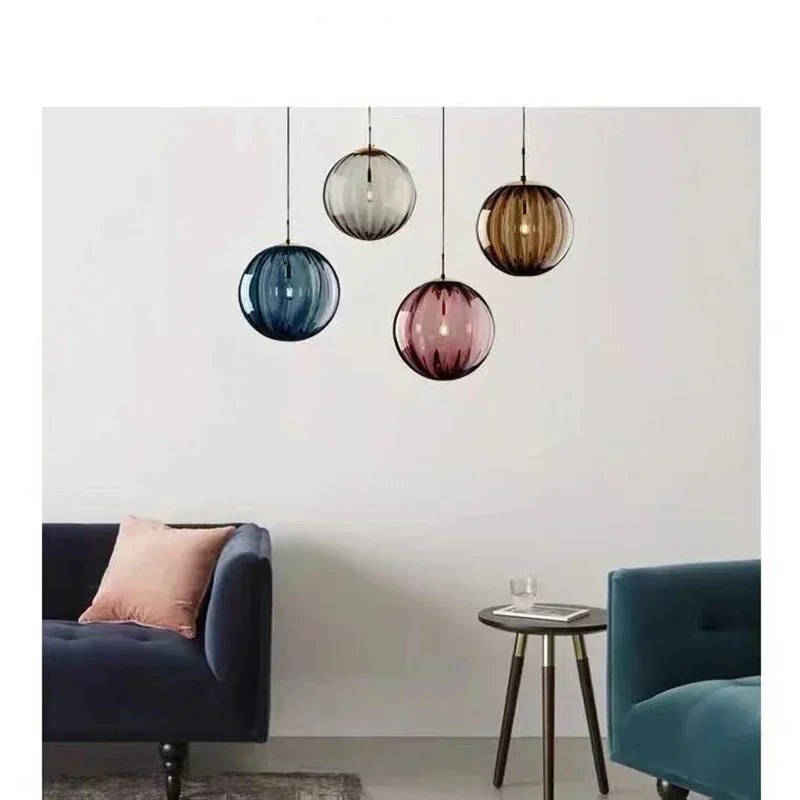 SANDYHA Modern Minimalist Colored Water Pattern Glass Ball Pendant Light LED Chandelier for Dining Room Table and Home Decor
SANDYHA Modern Minimalist Colored Water Pattern Glass Ball Pendant Light LED Chandelier for Dining Room Table and Home Decor