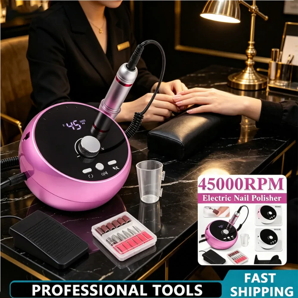 45000RPM Nail Sander Manicure Drill, White Pink Purple Professional Electric Machine for Cuticle & Gel Polishing
45000RPM Nail Sander Manicure Drill, White Pink Purple Professional Electric Machine for Cuticle & Gel Polishing