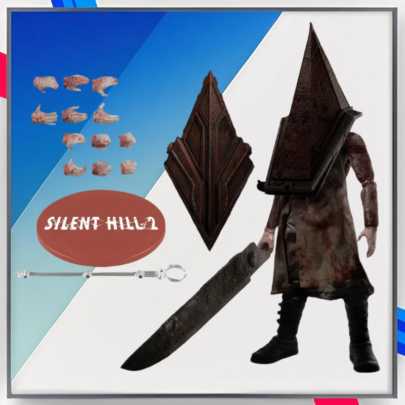 Фигурка Mezco-Silent Hill 2, масштаб 1/12, красная пирамида, пятно крови, тканевая одежда, треугольная голова с пистолетом, полный комплект
Фигурка Mezco-Silent Hill 2, масштаб 1/12, красная пирамида, пятно крови, тканевая одежда, треугольная голова с пистолетом, полный комплект