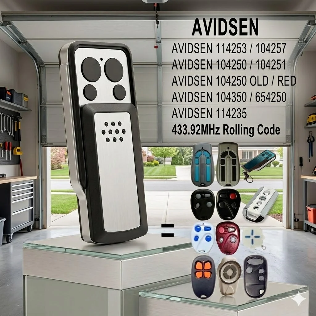1/2/3/5pcs AVIDSEN 114253 Remote for Garage Door Gate Opener, Compatible with 104251 104350 114235 104250 104257
1/2/3/5pcs AVIDSEN 114253 Remote for Garage Door Gate Opener, Compatible with 104251 104350 114235 104250 104257