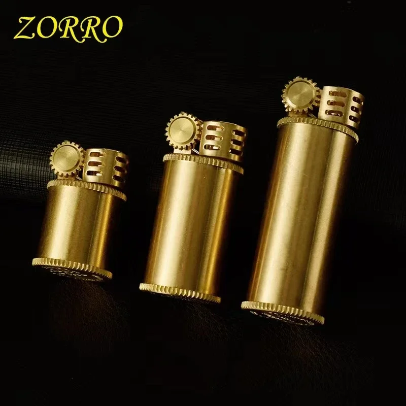 ZORRO Kerosene Lighter Brass Retro Small Creative Mini Medium Length Portable Igniter Smoking Accessories Gadgets For Men
ZORRO Kerosene Lighter Brass Retro Small Creative Mini Medium Length Portable Igniter Smoking Accessories Gadgets For Men