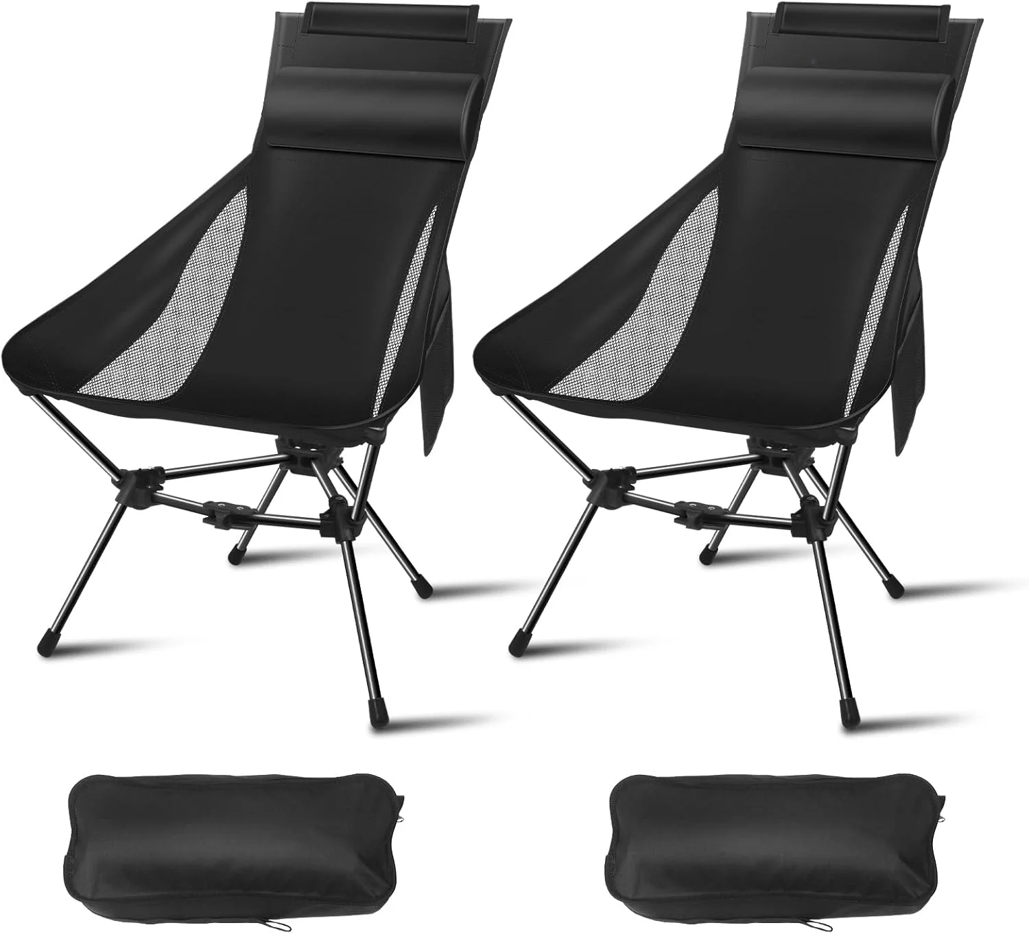 Camping Chairs, Portable with Headrest and Storage Bag, Lightweight Foldable for Outside Camping
Camping Chairs, Portable with Headrest and Storage Bag, Lightweight Foldable for Outside Camping