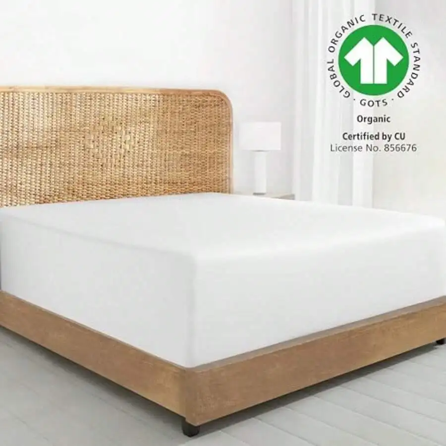 2-Pack 100% Organic Cotton Twin Fitted Sheets Percale Crisp Lightweight Deep Pocket White
2-Pack 100% Organic Cotton Twin Fitted Sheets Percale Crisp Lightweight Deep Pocket White