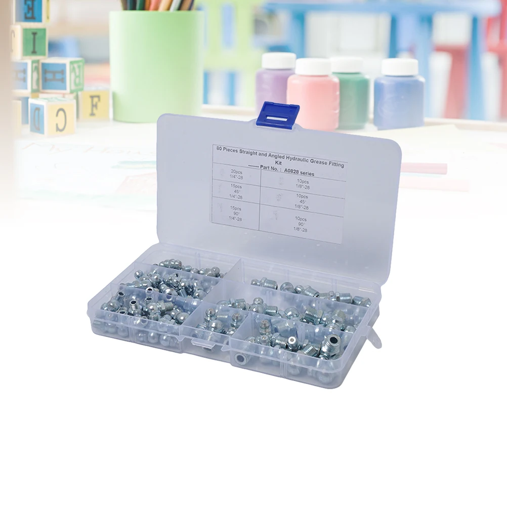 80pcs Grease Fitting Assortment Kit Yellow Grease Nipple Set Steel Lubrication Fittings Bearings Tools Case Included
80pcs Grease Fitting Assortment Kit Yellow Grease Nipple Set Steel Lubrication Fittings Bearings Tools Case Included