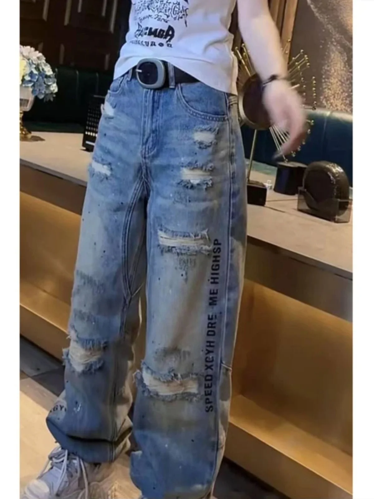 Spring New plus Size Women's Jeans High Waist Straight Leg Wide Leg Pants Slimming for Pear Shaped Body Commute Style
Spring New plus Size Women's Jeans High Waist Straight Leg Wide Leg Pants Slimming for Pear Shaped Body Commute Style