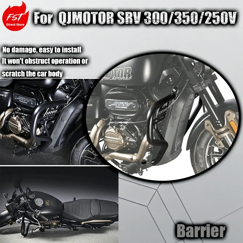 Fits QJMOTOR SRV 350 Crash Bar, Flash 300 Automatic Bumper, Flash 250V Anti-Fall Guard Racing Modification Parts
Fits QJMOTOR SRV 350 Crash Bar, Flash 300 Automatic Bumper, Flash 250V Anti-Fall Guard Racing Modification Parts