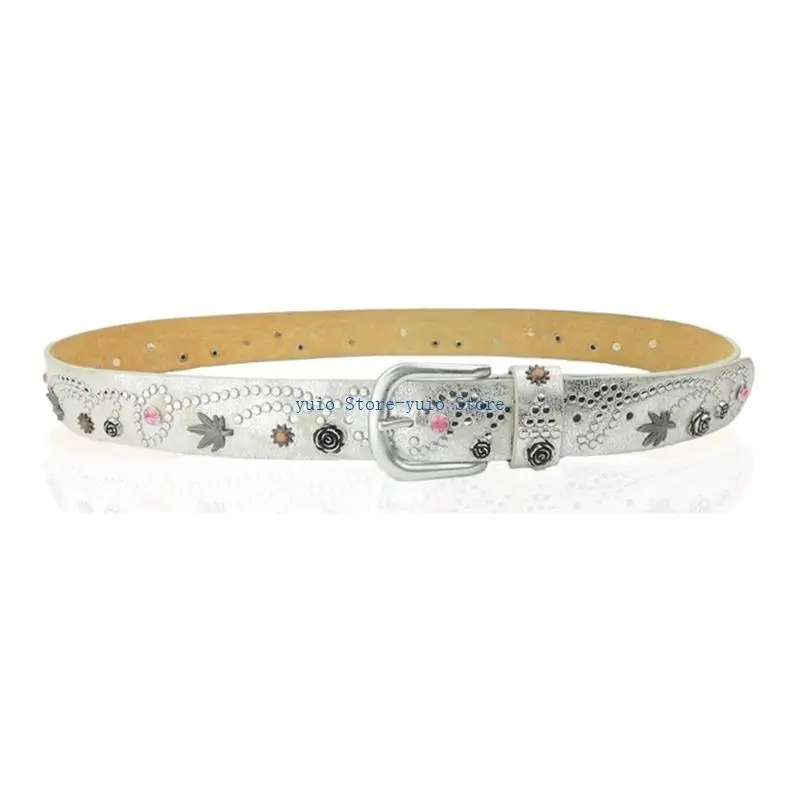 X7XB Summer Spring Alloy Rivet Waist Belts for Adult Pin Buckle Belt for Jeans Skirt
X7XB Summer Spring Alloy Rivet Waist Belts for Adult Pin Buckle Belt for Jeans Skirt