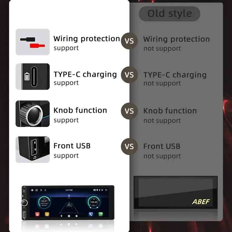 In-Dash 6.86 Inch Bluetooth MP5 Player With Navigation Display, Carplay And Android Auto - 1+32G
In-Dash 6.86 Inch Bluetooth MP5 Player With Navigation Display, Carplay And Android Auto - 1+32G