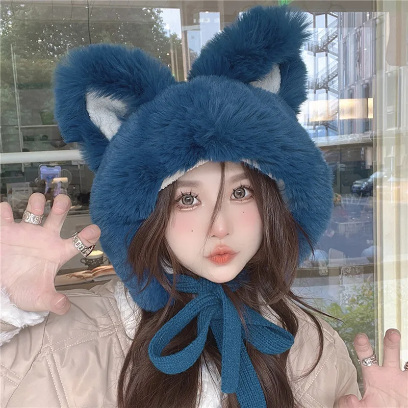 Big Ear Knitted Hat Velvet Warm Knitted Ear Protection Hat Pullover Hat Korean Cute Women men's Pink Plush Ball Hat Winter
Big Ear Knitted Hat Velvet Warm Knitted Ear Protection Hat Pullover Hat Korean Cute Women men's Pink Plush Ball Hat Winter