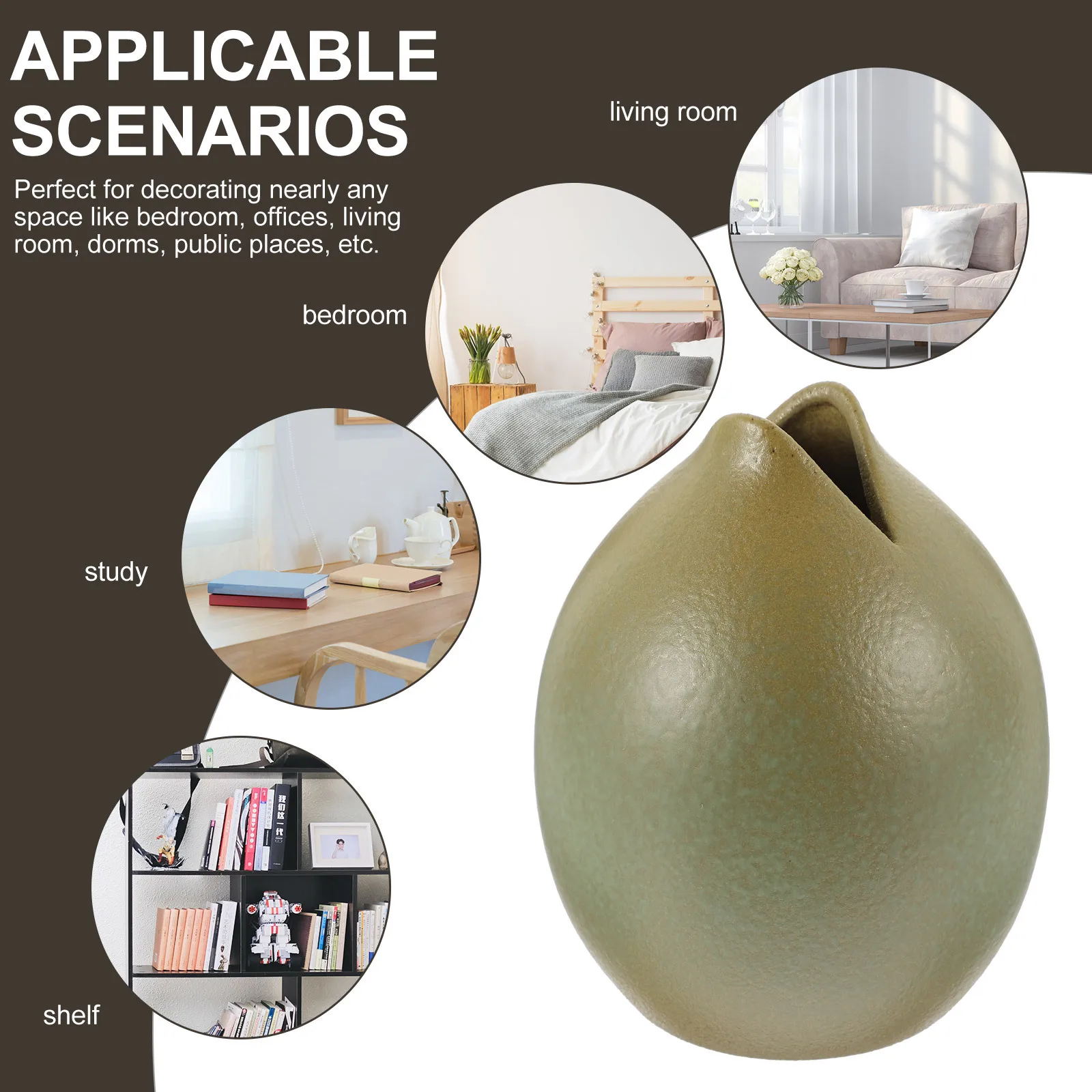 1Pcs Ceramic Flower Vase Retro Desktop Decorative Floral Arrangement Container Table Vase Home Decoration Ornament
1Pcs Ceramic Flower Vase Retro Desktop Decorative Floral Arrangement Container Table Vase Home Decoration Ornament