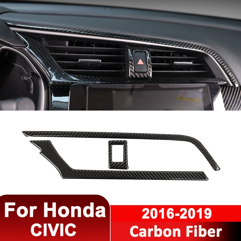 For Honda CIVIC 2016-2019 Carbon Fiber Car Center Air Outlet Vent Warning Light Frame Decorative Sticker Auto Interior Parts
For Honda CIVIC 2016-2019 Carbon Fiber Car Center Air Outlet Vent Warning Light Frame Decorative Sticker Auto Interior Parts