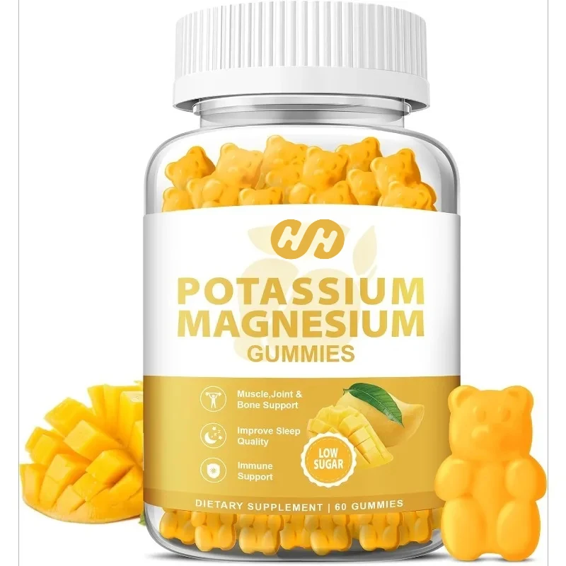 Potassium Magnesium Gummies, Support Leg Spasms and Muscle and Heart Health, Magnesium Potassium Compound Supplements, 60 Pills
Potassium Magnesium Gummies, Support Leg Spasms and Muscle and Heart Health, Magnesium Potassium Compound Supplements, 60 Pills