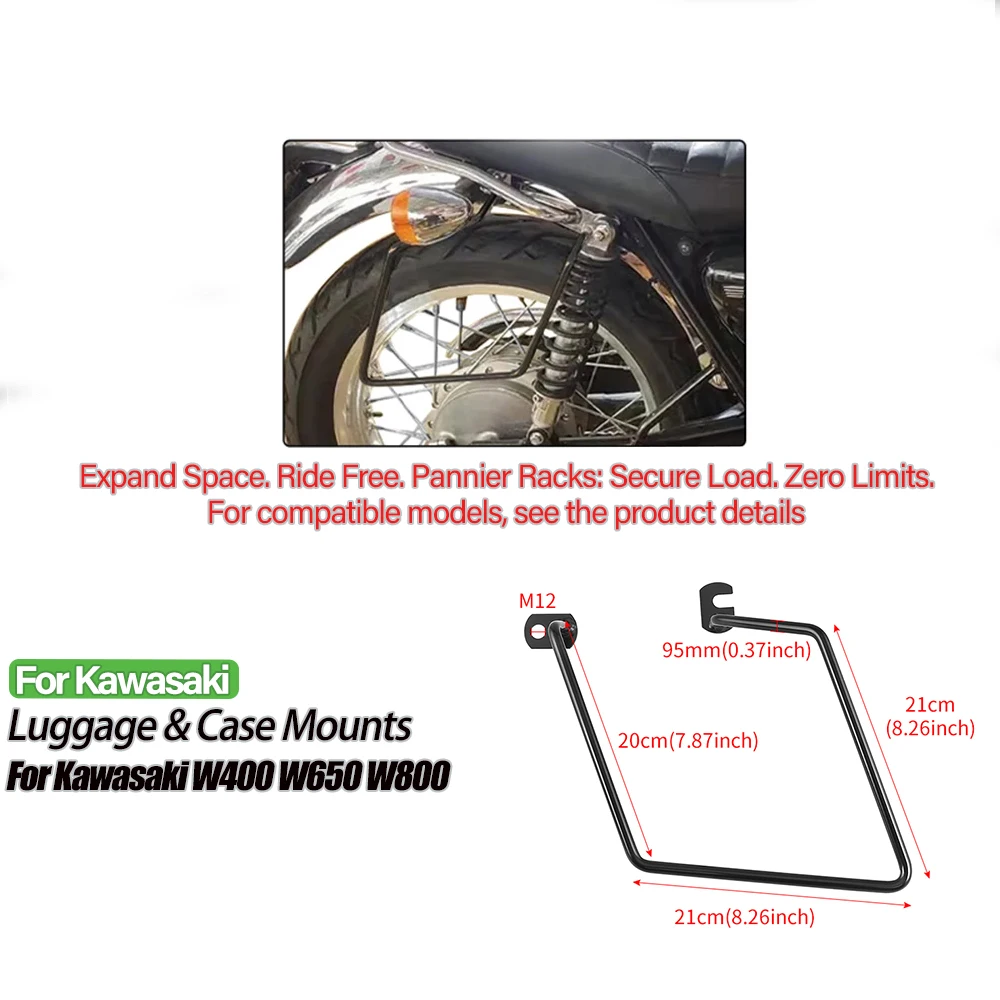 Motorcycle Solid Saddlebag Support Bracket Side Mount Trunk Bag Holder For Kawasaki W400 W650 W800 W 400 650 800
Motorcycle Solid Saddlebag Support Bracket Side Mount Trunk Bag Holder For Kawasaki W400 W650 W800 W 400 650 800