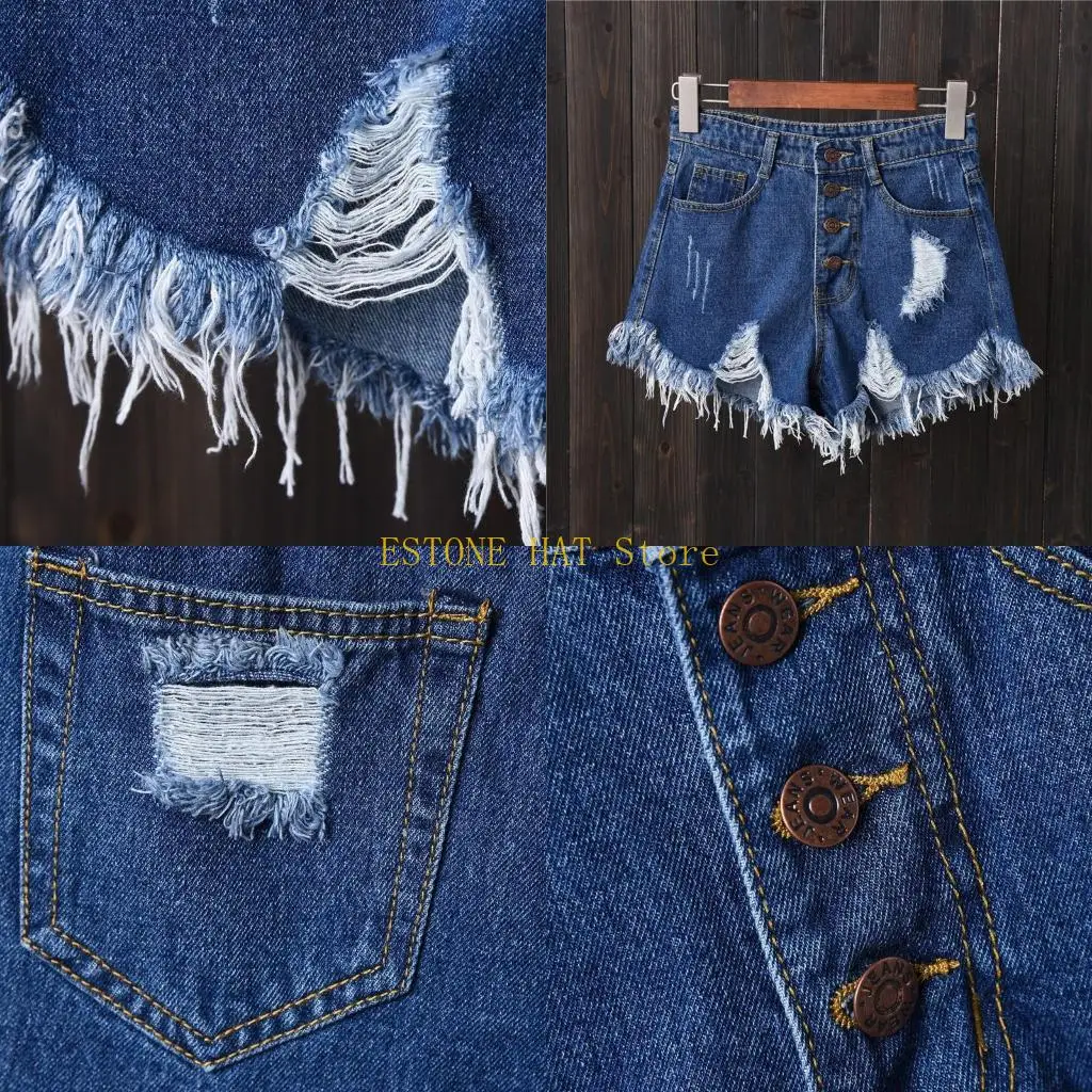 49MF Womens Sexy High Waist Tassel Ripped Jeans Summer Large Size Shorts Pants
49MF Womens Sexy High Waist Tassel Ripped Jeans Summer Large Size Shorts Pants