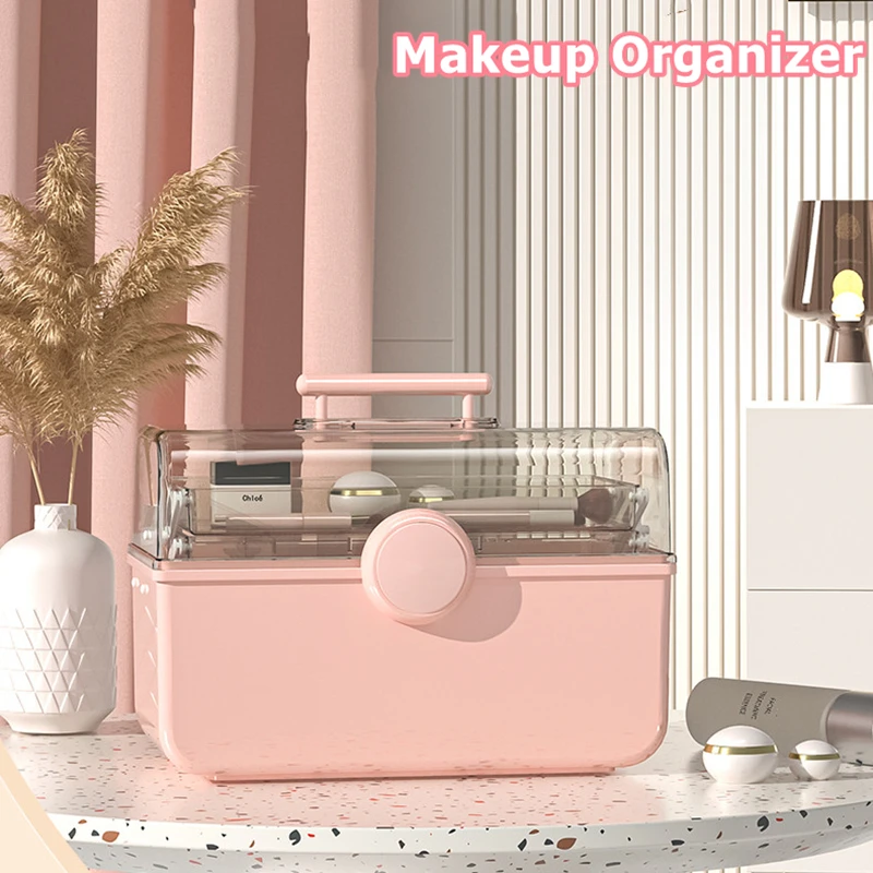 Fashion Big Capacity Cosmetic Storage Box Waterproof Dustproof Bathroom Desktop Beauty Makeup Organizer Skin Care Storage Drawer
Fashion Big Capacity Cosmetic Storage Box Waterproof Dustproof Bathroom Desktop Beauty Makeup Organizer Skin Care Storage Drawer