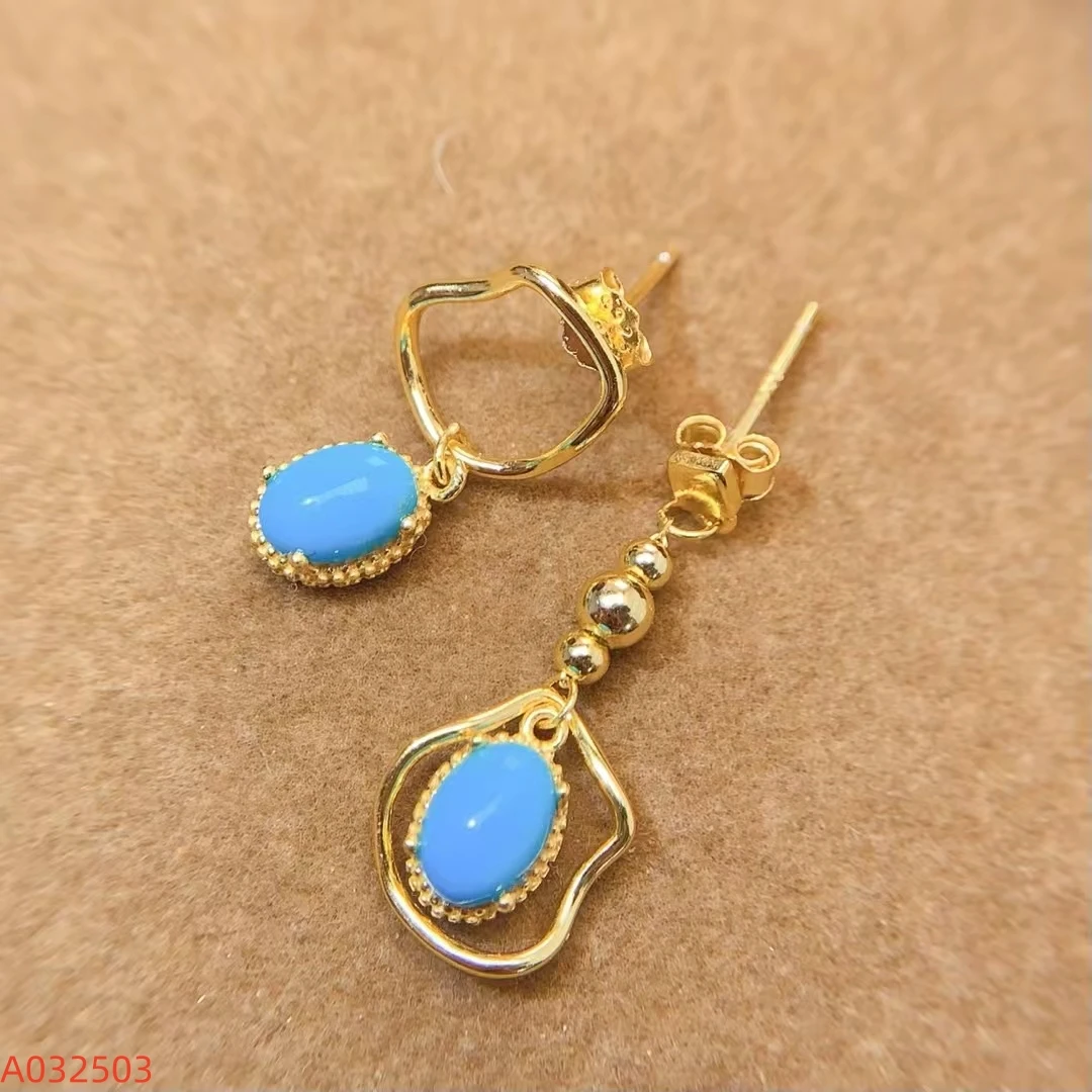 KJJEAXCMY Fine Jewelry Natural Turquoise Women's Earrings S925 Silver Electroplating Process Inlaid High Clarity Support Testing
KJJEAXCMY Fine Jewelry Natural Turquoise Women's Earrings S925 Silver Electroplating Process Inlaid High Clarity Support Testing