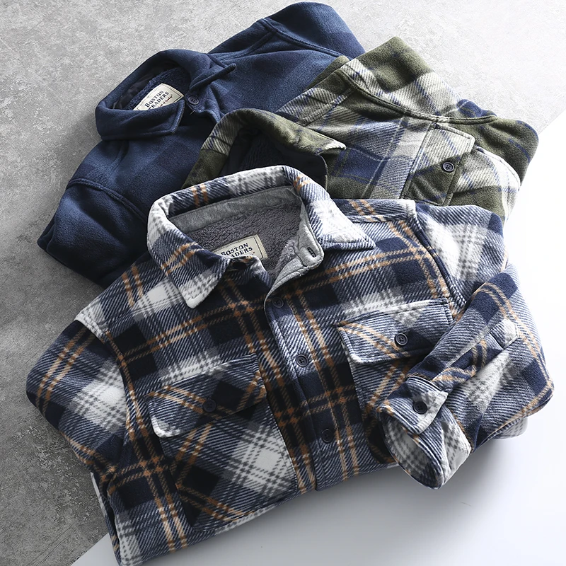 Ultra Comfortable Thickened Lamb Velvet Plaid Shirt Jacket Men's Autumn Winter Warm Standard Fit Youth Fashion Long Sleeve
Ultra Comfortable Thickened Lamb Velvet Plaid Shirt Jacket Men's Autumn Winter Warm Standard Fit Youth Fashion Long Sleeve