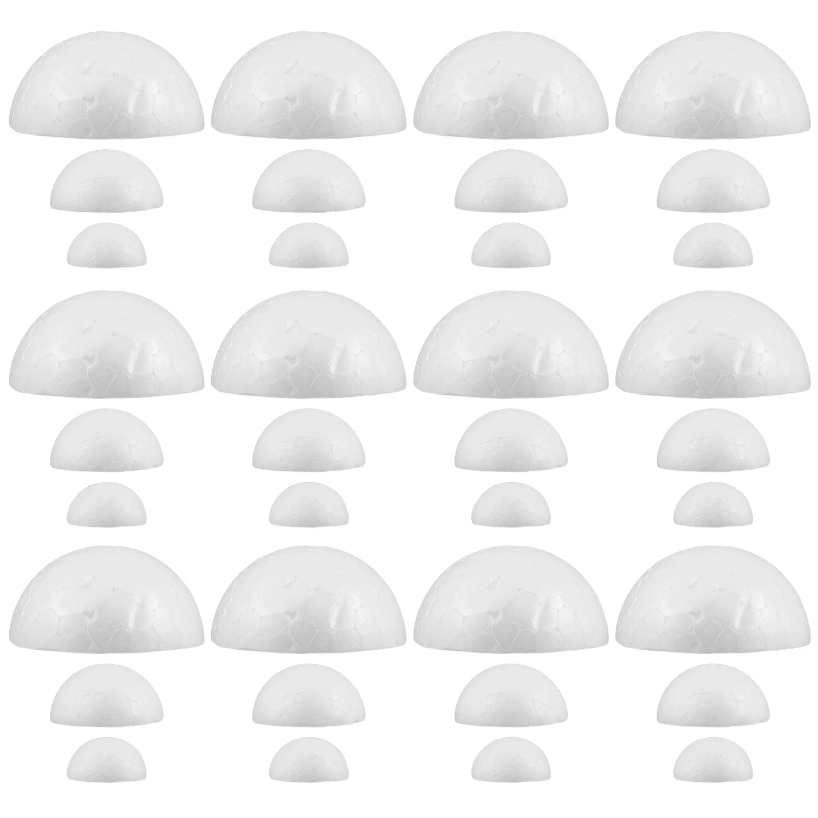 300Pcs Half Round Foam Balls White Polystyrene Craft Hemispherical Unfinished DIY Painting Decorations for Christmas Tree
300Pcs Half Round Foam Balls White Polystyrene Craft Hemispherical Unfinished DIY Painting Decorations for Christmas Tree